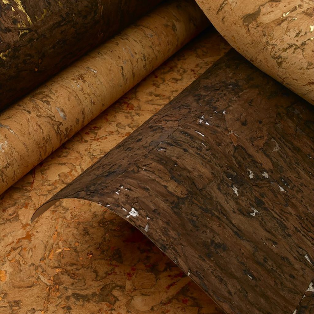 Cork wallpaper available at Atlantic Wallpaper & Decor in Pompano Beach, FL